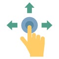 Accessibility, social interaction Color Vector icon which can easily modify or edit