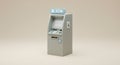 Accessible ATM Machine: 3D Render of a Modern and Inclusive Automated Teller Machine Design Royalty Free Stock Photo