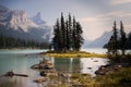 Spirit Island, Jasper National Park Royalty Free Stock Photo