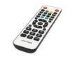 Accessible low vision remote control simplifies TV operation with large buttons and clear labels for ease of use Royalty Free Stock Photo