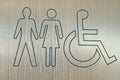 Accessible wc sign Royalty Free Stock Photo