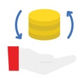 Accession, acquisition Vector Icon which can easily modify