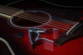 Accessories for acoustic guitar Royalty Free Stock Photo