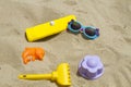 Accessories for the beach baby Royalty Free Stock Photo