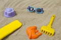 Accessories for the beach baby Royalty Free Stock Photo