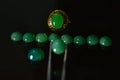 Accessories Green jade Beautiful, rare, expensive for jewelry making