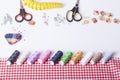 Accessories for hand sewing Royalty Free Stock Photo