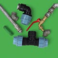 accessories and hydraulic equipment for lawn irrigation systems-