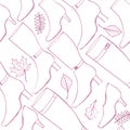 Accessories pattern. Fashion Boots and shoes background. Royalty Free Stock Photo