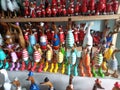 Accessories of wooden duck dolls in Tegallalang Village of Gianyar Regency of Bali