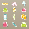 Accessory icons set