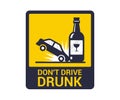 accident drunk driver. poster driving intoxicated.