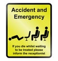 Accident and Emergency Royalty Free Stock Photo