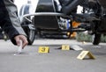 Accident forensics Royalty Free Stock Photo