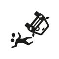 accident and injuries icon. Trendy accident and injuries logo co
