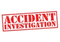 ACCIDENT INVESTIGATION Royalty Free Stock Photo