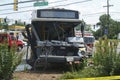 A accident involving a bus in Greenbelt, Marylandbus