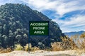 Accident prone area Royalty Free Stock Photo