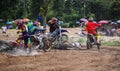 Accident race Moto Cross.