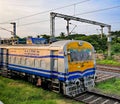 Accident relief Train halts at Railway station in India