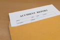 Accident report form Royalty Free Stock Photo