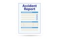 Accident report for the insurance claim