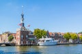 Accijnstoren, excise tower, and Bierkade in Alkmaar, Netherlands