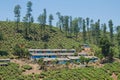 Tea plantation living quarters in Tamil Nadu Royalty Free Stock Photo