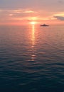 accompanied ship by sunset views