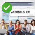 Accomplished Achieved Approve Completed Concept Royalty Free Stock Photo