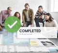 Accomplished Achieved Approve Completed Concept Royalty Free Stock Photo