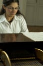 Accomplished Pianist at the Piano-2 Royalty Free Stock Photo