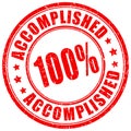 Accomplished vector stamp Royalty Free Stock Photo