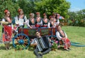 Accordian player and the dancers