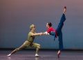 Rescue each other-Ballet Yimeng feeling Royalty Free Stock Photo