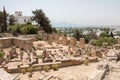 The layout of the Byrsa hill, the Ruins of Ancient Carthage, Tunisia, Africa