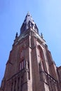 The tower of St. Mary\'s Church in Chojna (German: Marienkirche) - one of the largest Gothic churches in Poland.