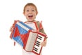 Accordion Boy 11 Royalty Free Stock Photo