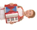 Accordion Boy 201 Royalty Free Stock Photo