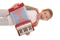 Accordion Boy 5 Royalty Free Stock Photo