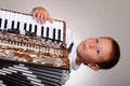 Accordion Boy Royalty Free Stock Photo