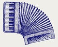 Accordion. Doodle style