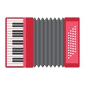 Accordion flat icon, music and instrument