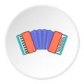 Accordion icon, cartoon style Royalty Free Stock Photo