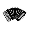 Accordion icon, isolated on white background.