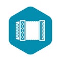 Accordion icon, simple style