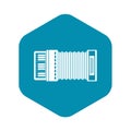 Accordion icon, simple style