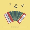 Accordion icon Royalty Free Stock Photo