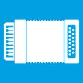 Accordion icon white