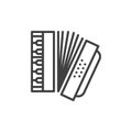 Accordion line icon